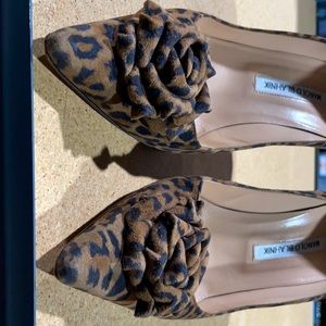 Manolo Blahnik leopard heels